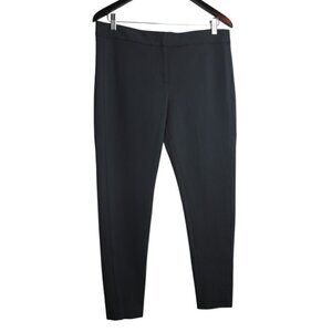 Armani Collezioni Classic Tailored Trouser Flat Front Pants Black Size 10